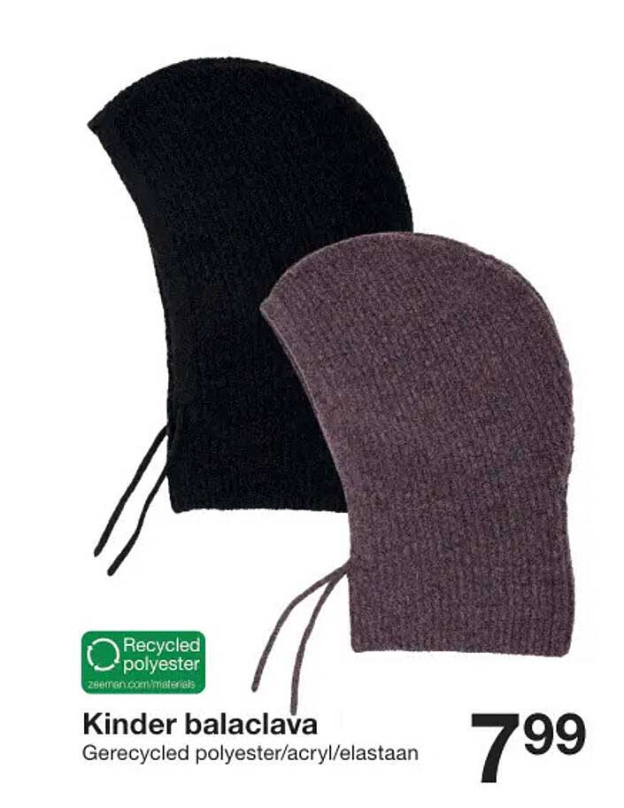 Kinder balaclava
