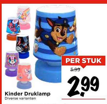 Kinder Druklamp