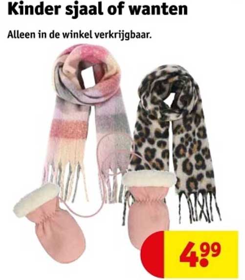 Kinder sjaal of wanten