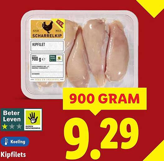 Kipfilet 900 gram