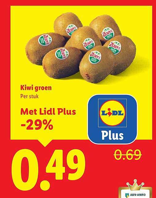 Kiwi groen per stuk