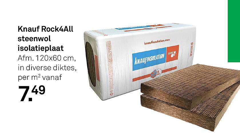 Knauf Rock4All steenwol isolatieplaat