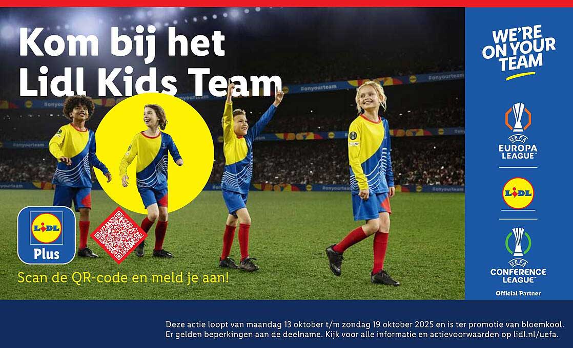 Kom bij het Lidl Kids Team