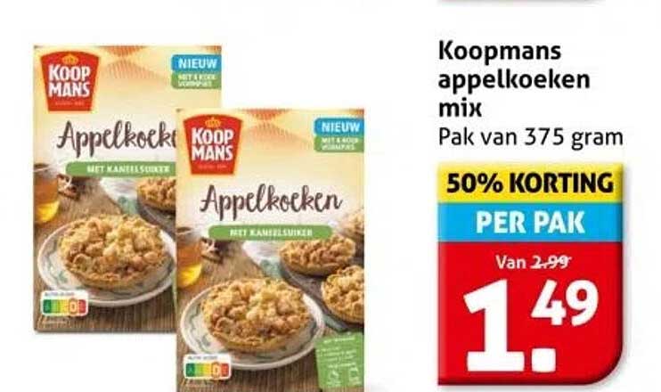 Koopmans appelkoeken mix