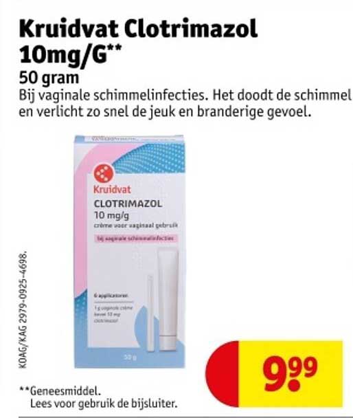 Kruidvat Clotrimazol 10mg/G** 50 gram