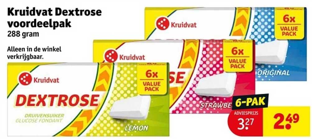 Kruidvat Dextrose voordeelpak