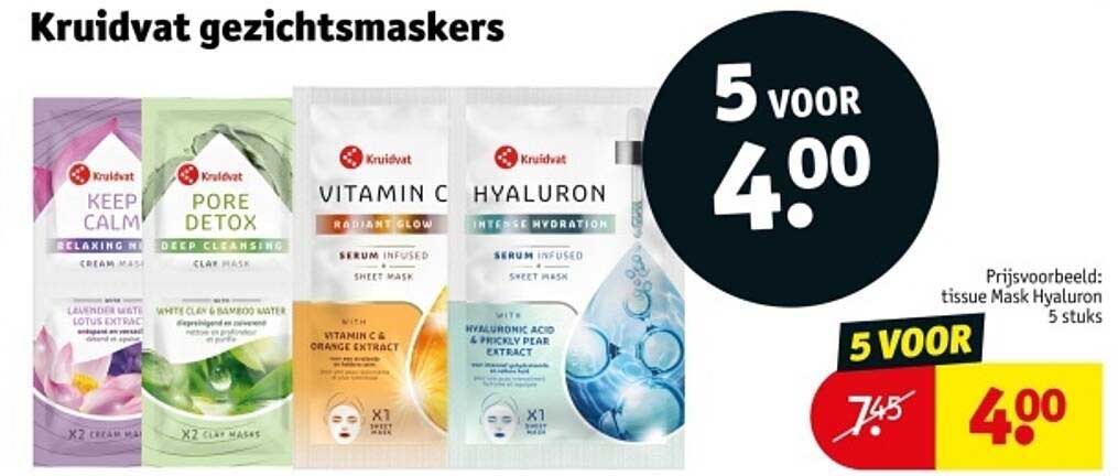 Kruidvat gezichtsmaskers