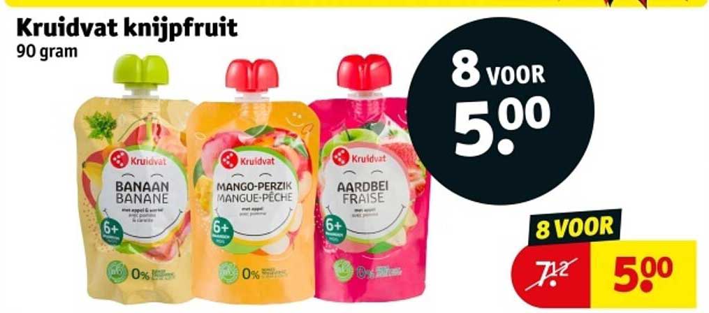 Kruidvat knijpfruit 90 gram