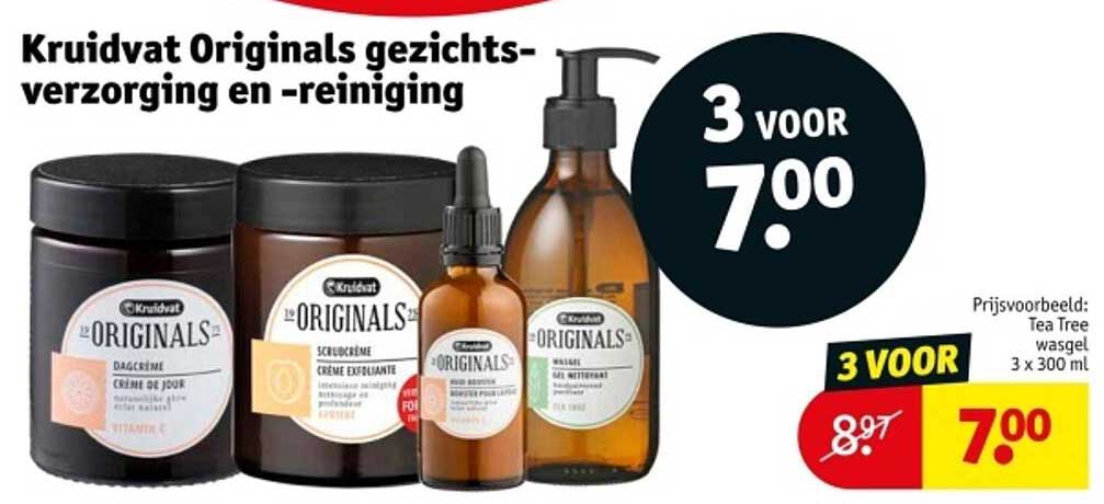Kruidvat Originals gezichtsverzorging en -reiniging