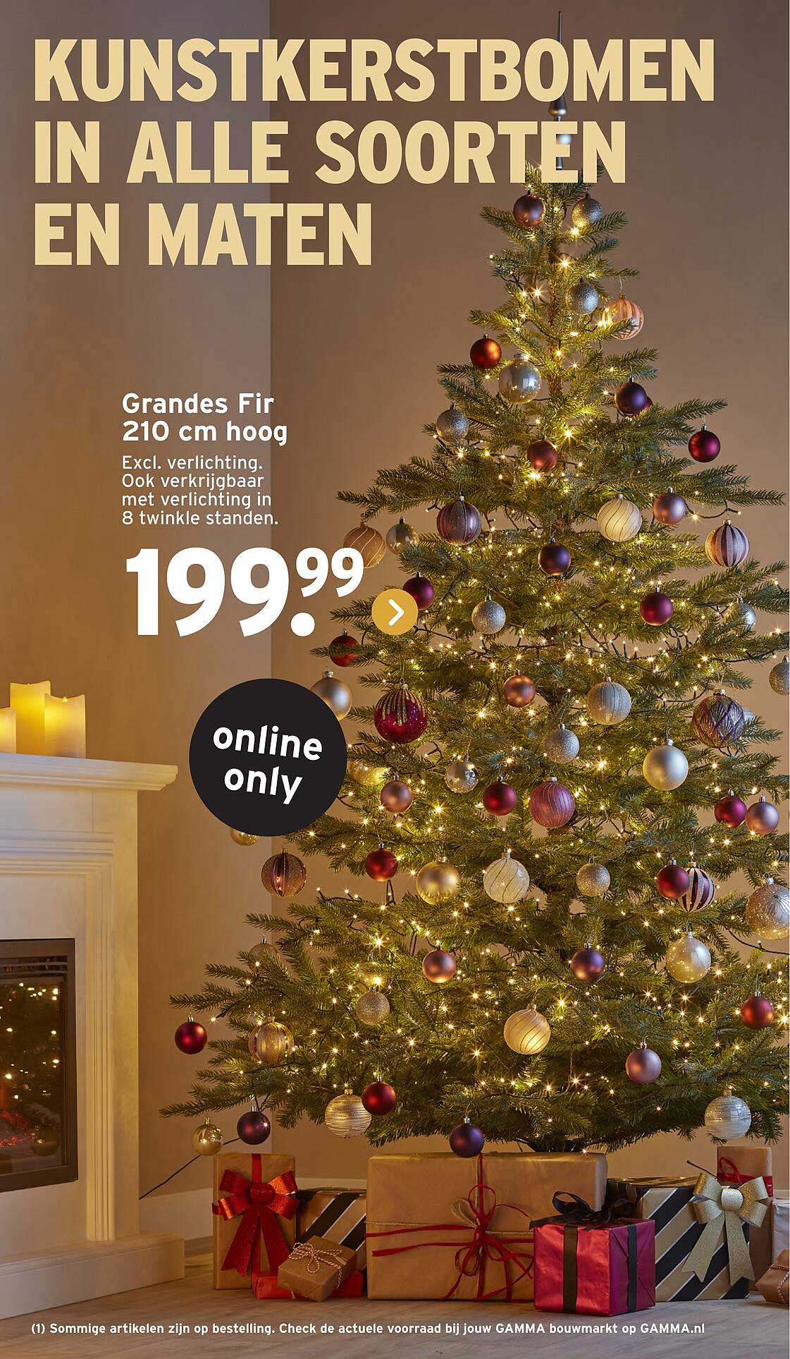 KUNSTKERSTBOMEN IN ALLE SOORTEN EN MATEN