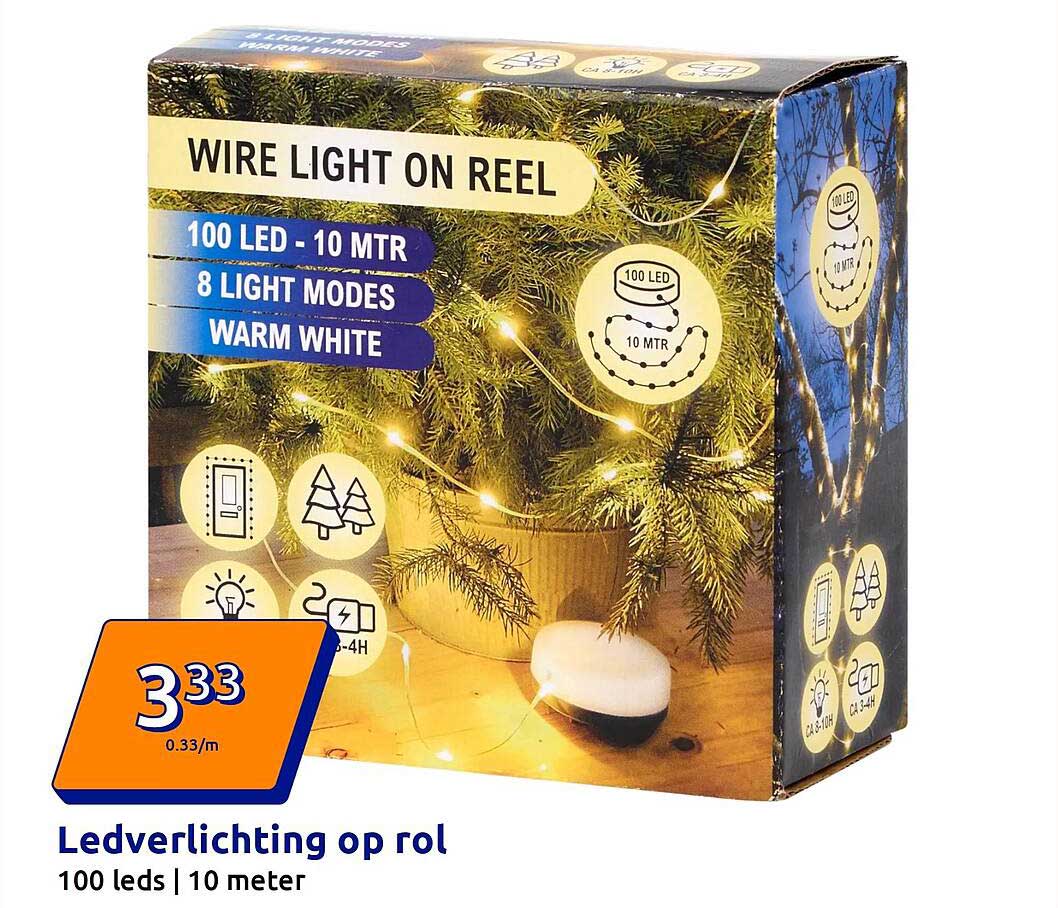 Ledverlichting op rol 100 leds | 10 meter