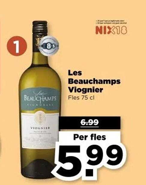 Les Beauchamps Viognier Fles 75 cl
