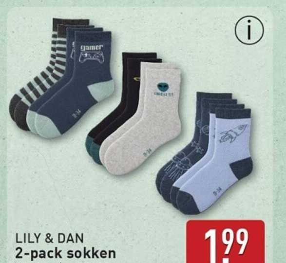 LILY & DAN 2-pack sokken
