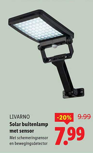 LIVARNO Solar buitenlamp met sensor