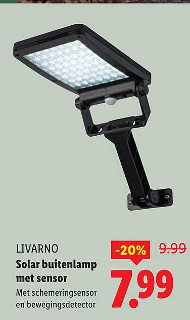 LIVARNO Solar buitenlamp met sensor