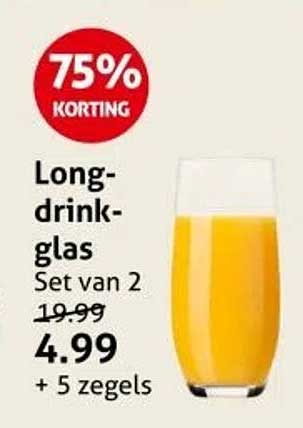 Longdrinkglas Set van 2