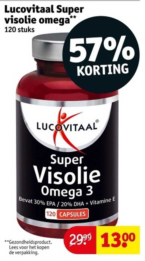 Lucovitaal Super visolie omega** 120 stuks