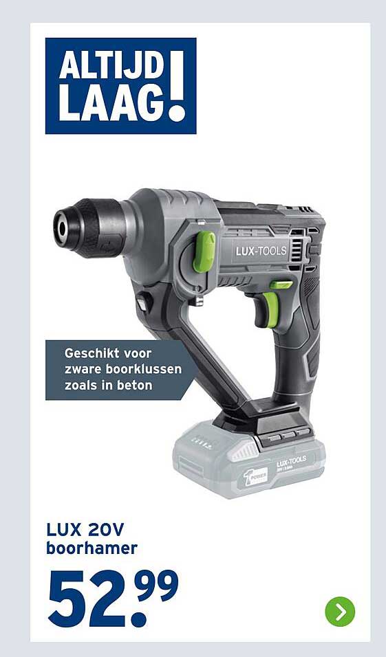 LUX 20V boorhamer