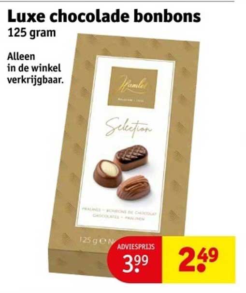 Luxe chocolade bonbons 125 gram