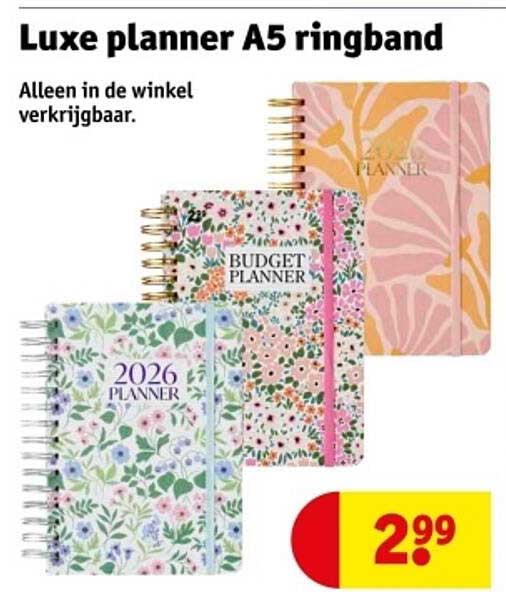 Luxe planner A5 ringband