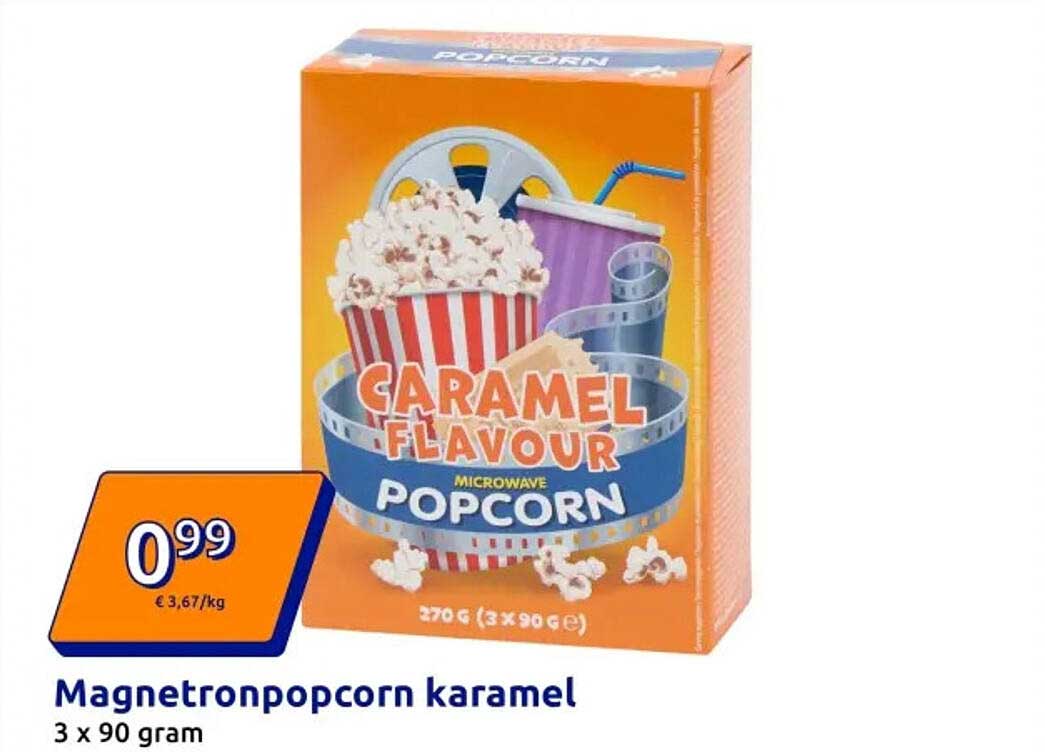 Magnetronpopcorn karamel