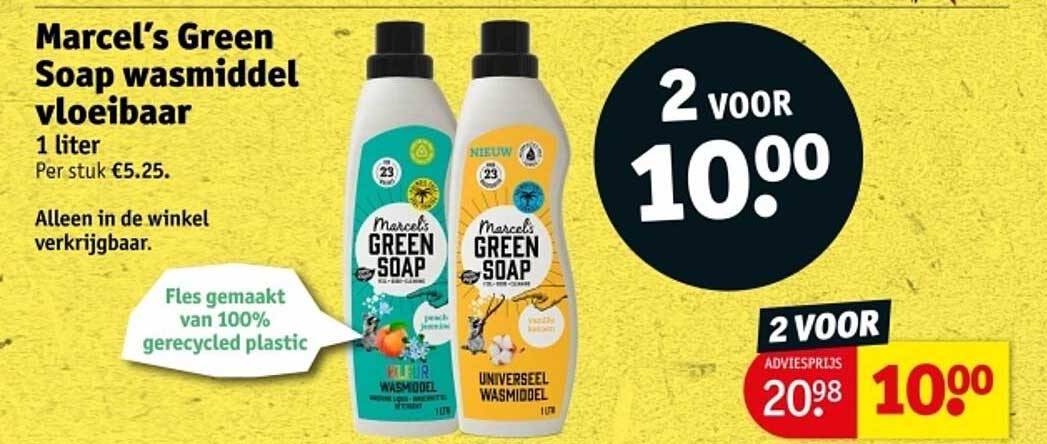 Marcel’s Green Soap wasmiddel vloeibaar
