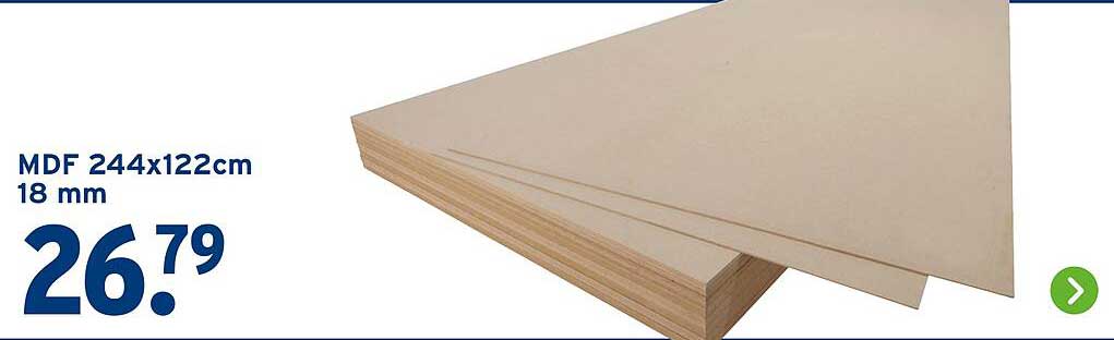 MDF 244x122cm 18 mm