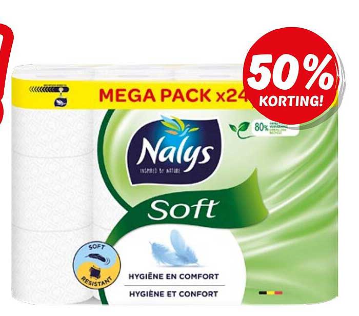 Mega Pack x24 Nalys Soft - 50% korting!