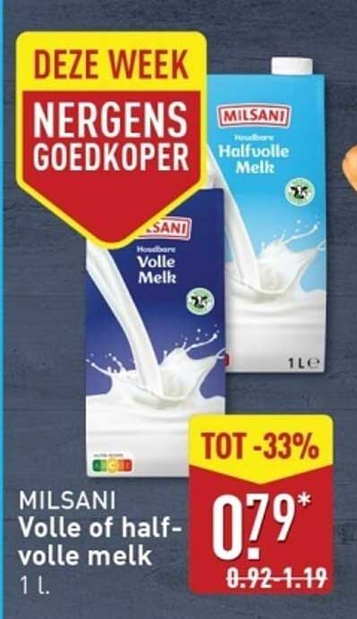 MILSANi Volle of halfvolle melk 1 L