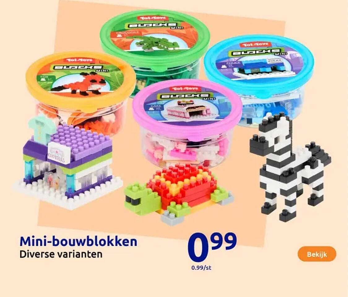 Mini-bouwblokken - Diverse varianten