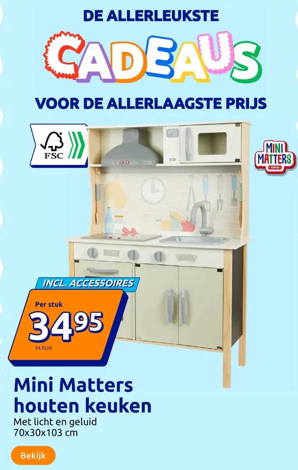 Mini Matters houten keuken