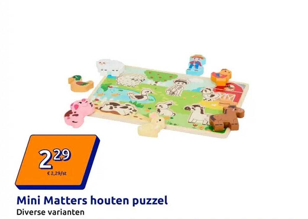 Mini Matters houten puzzel