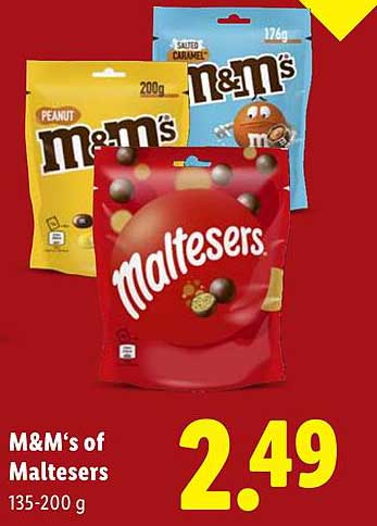 M&M's of Maltesers