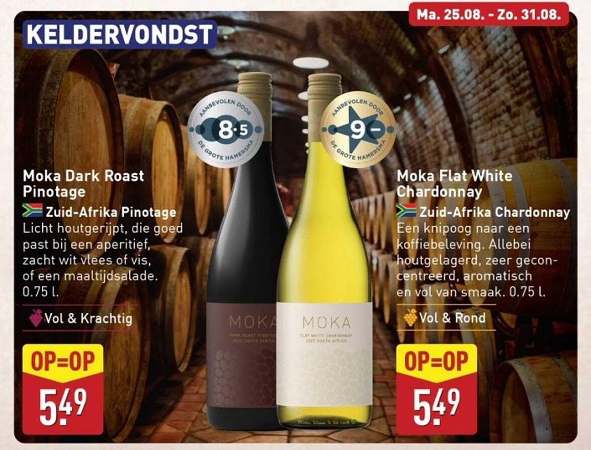 Moka Dark Roast Pinotage & Moka Flat White Chardonnay