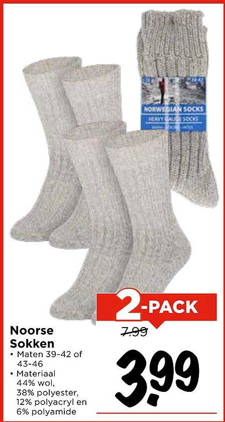Noorse Sokken 2-Pack