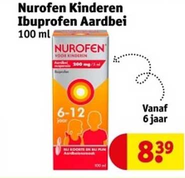 Nurofen Kinderen Ibuprofen Aardbei 100 ml