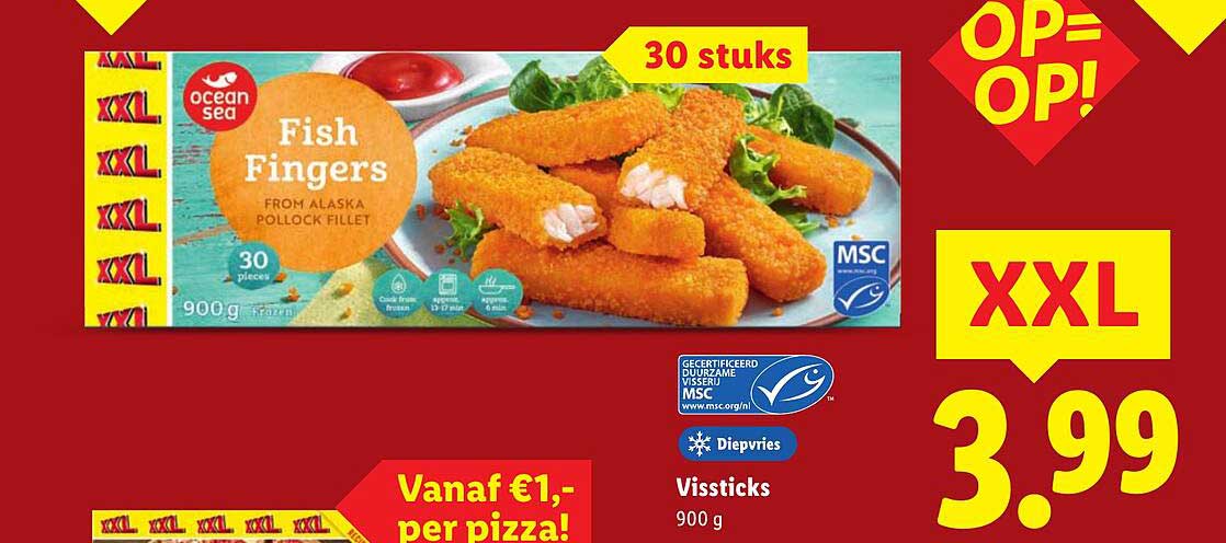 Ocean Sea Fish Fingers 900 g - 30 stuks