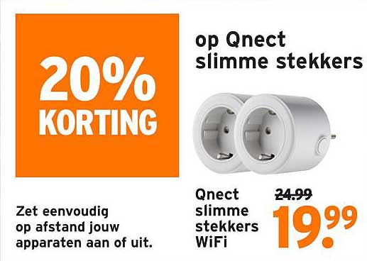 op Qnect slimme stekkers