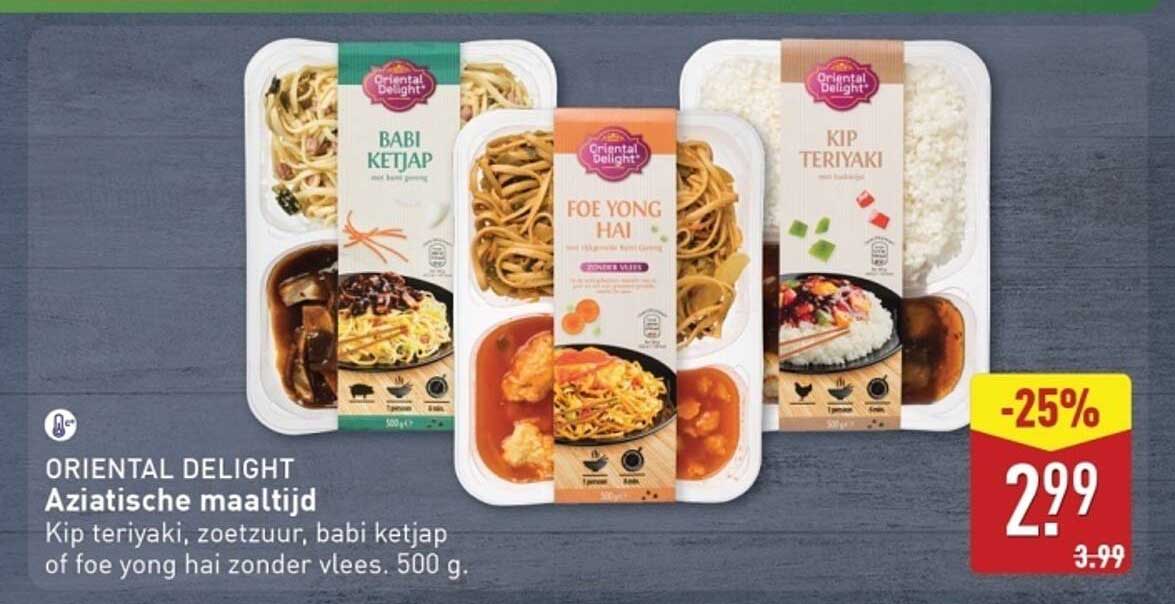 ORIENTAL DELIGHT Aziatische maaltijd