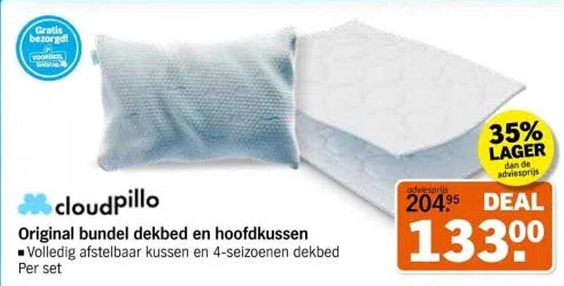 Original bundel dekbed en hoofdkussen