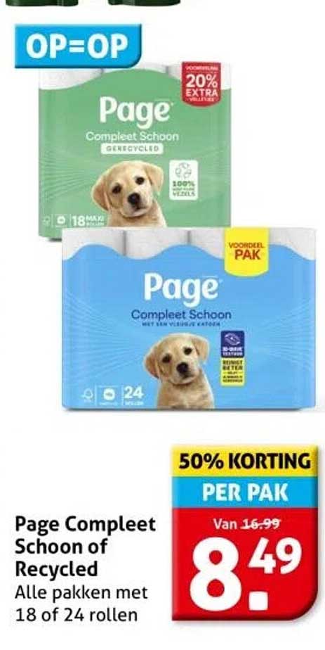 Page Compleet Schoon of Recycled