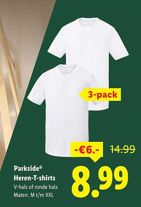 Parkside® Heren-T-shirts 3-pack