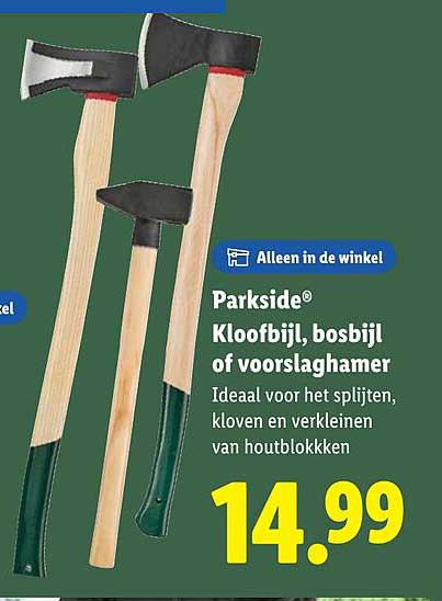 Parkside® Kloofbijl, bosbijl of voorslaghamer