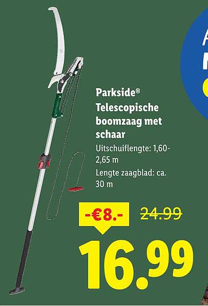Parkside® Telescopische boomzaag met schaar