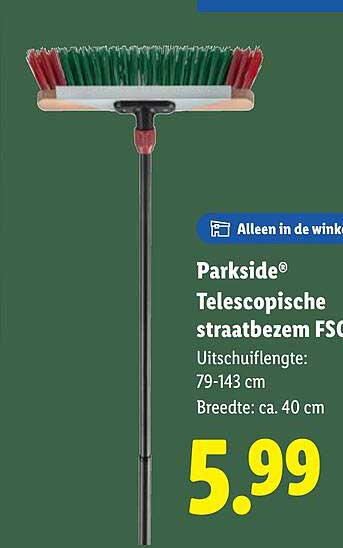 Parkside® Telescopische straatbezem FSC®