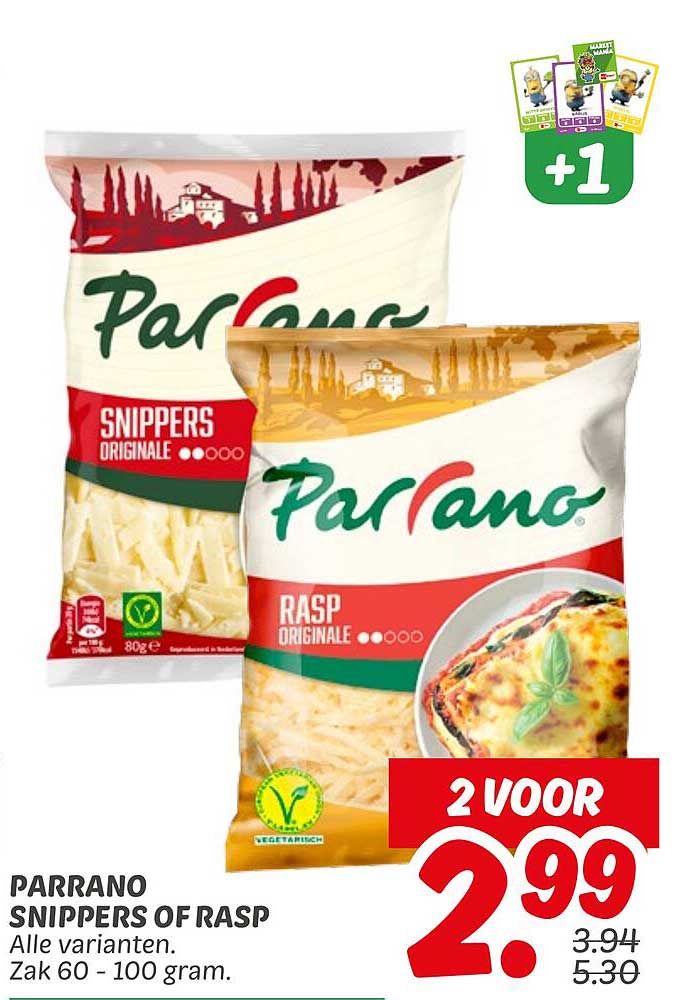 PARRANO SNIPPERS OF RASP - 2 VOOR 2.99