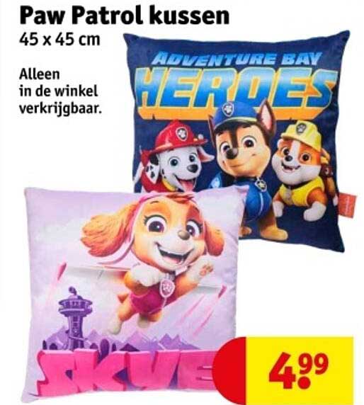 Paw Patrol kussen 45 x 45 cm