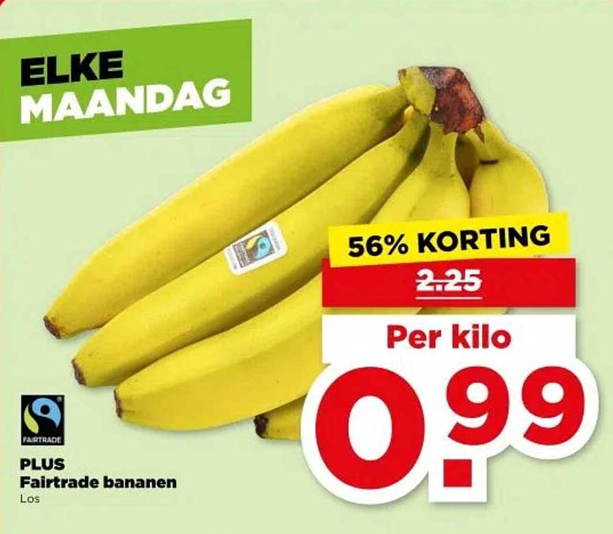 PLUS Fairtrade bananen