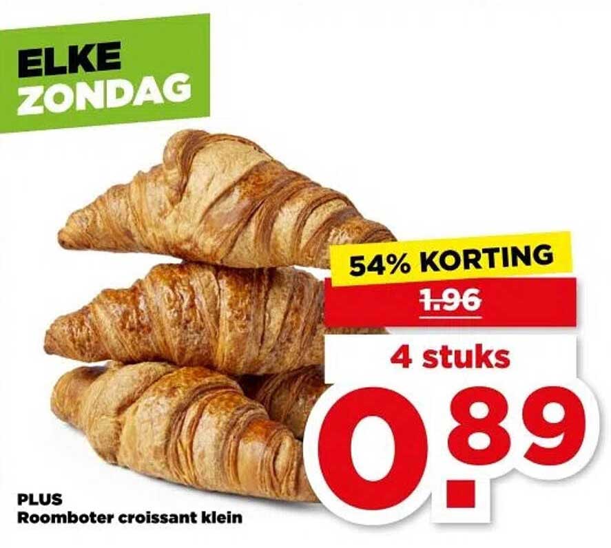 PLUS Roomboter croissant klein
