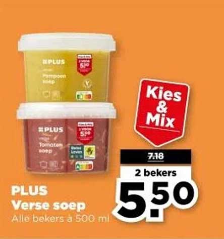 PLUS Verse soep - Alle bekers à 500 ml